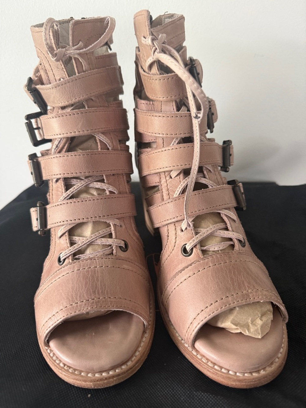Freebird by Steven Blush Lace-Up Strappy Open-Toe Sandals - Picture 5 of 8